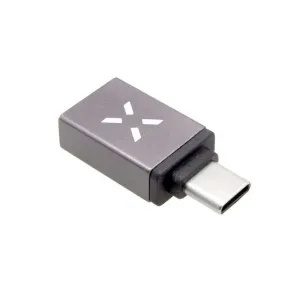 FIXED Link Redukcia z hliníka USB-A na USB-C, sivý FIXA-UC-GR