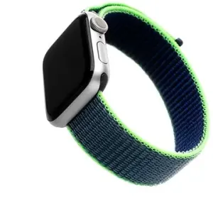 FIXED Nylon Strap pre Apple Watch 38/40/41mm neónovo modrý