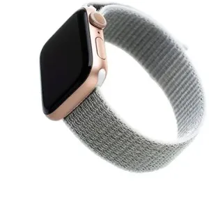 FIXED Nylon Strap pre Apple Watch 42/44/45/Ultra 49mm bielosivý