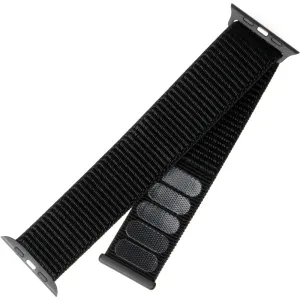 FIXED Nylonový remienok pre Apple Watch 42/ 44/ 45 mm, čierna
