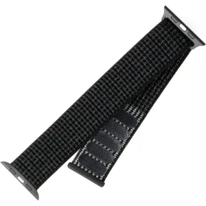 FIXED Nylonový remienok pre Apple Watch 42/ 44/ 45 mm, reflexná čierna