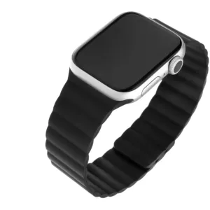 FIXED Silicone Magnetic Strap pre Apple Watch 38/40/41mm čierny