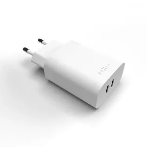 FIXED PD Rapid Charge s 2× USB-C výstupom a podporou Power Delivery 3.0 35 W biela