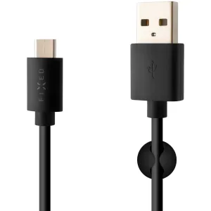FIXED Dátový a nabíjací kábel USB/USB-C, USB 2.0, 60 W, 1 m, čierny FIXD-UC-BK