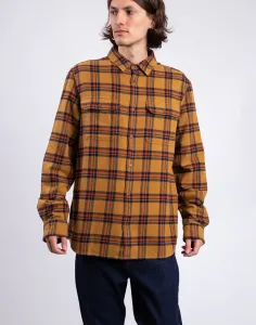 Fjällräven Övik Heavy Flannel Shirt M 232-215 Buckwheat Brown-Autumn Leaf L