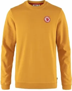 Fjällräven 1960 Logo Badge Sweater M Mustard Yellow L Outdoorová mikina