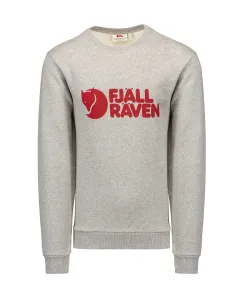 Fjällräven Logo Sweater M Grey/Melange XL Outdoorová mikina