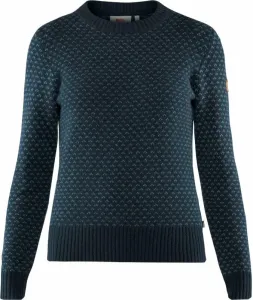 Fjällräven Övik Nordic Sweater W Dark Navy M Outdoorová mikina