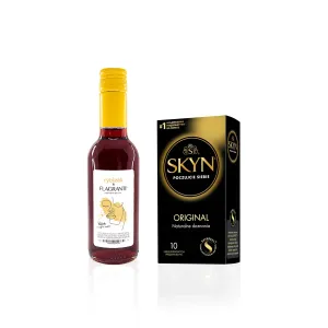 SET Víno Rybízák 11,5% 2,5 dcl + Kondom SKYN Original 10 ks