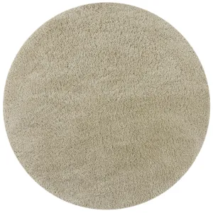 Kusový koberec Shaggy Teddy Natural kruh Rozmery kobercov: 133x133 (priemer) kruh