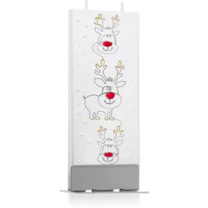 Flatyz Holiday Three Reindeers dekoratívna sviečka 6x15 cm