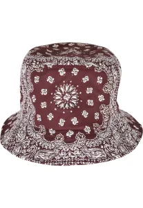 Urban Classics Bandana Print Bucket Hat cherry/white - One Size