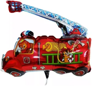 300178 DR Fóliový balón - Mačací hasiči - 75x80cm