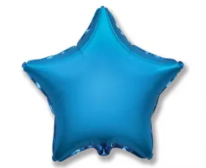 Flexmetal Fóliový balón hviezda - modrá 45 cm