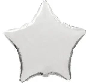 Flexmetal Fóliový balón Hviezda - strieborná