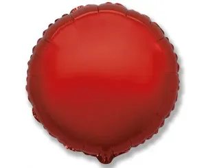 Flexmetal Fóliový balón kruh - červený 45 cm