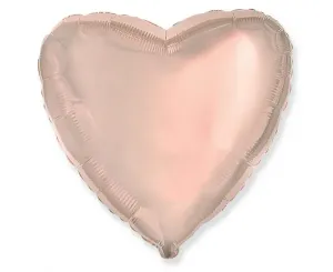 Flexmetal Fóliový balón Srdce - Ružovo-Zlaté 45 cm