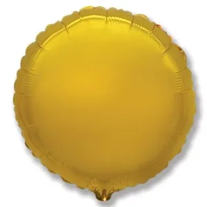 Balónik 45 cm okrúhly zlatý - Flexmetal