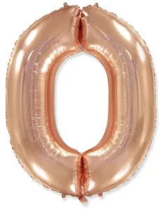 Balónové číslice z ružového zlata - Rose Gold 115 cm - 0 - Flexmetal