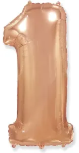Balónové fóliové číslice rose gold - Rose Gold 115 cm - 1 - Flexmetal