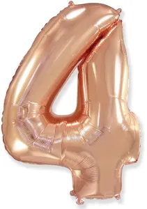 Balónové fóliové číslice rose gold - Rose Gold 115 cm - 4 - Flexmetal