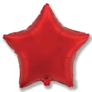 Fólia na balóniky 45 cm Hviezda červená - Flexmetal