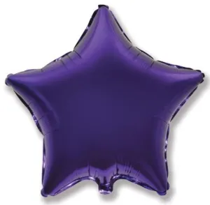 Fólia na balóniky 45 cm Hviezda fialová - Flexmetal