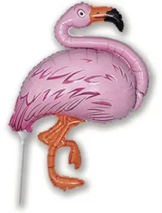 Fóliový balón 35 cm Flamingo (NELZE PLNIT HELIEM) - Flexmetal