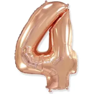 Balón fóliový číslica ružovo zlatá – rose gold 102 cm – 4