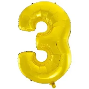 Balón fóliový číslica zlatá – gold 102 cm – 3