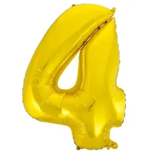 Balón fóliový číslica zlatá – gold 102 cm – 4
