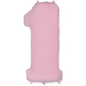 Balón fóliový číslica svetlo ružová 102 cm – 1