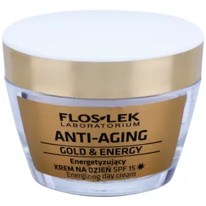 FlosLek Laboratorium Anti-Aging Gold & Energy energizujúci denný krém SPF 15 50 ml #871612