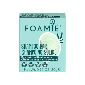 Foamie Take Me Aloe Way Travel Size Shampoo Bar tuhý šampón pre suché a slabé vlasy 20 g #905638
