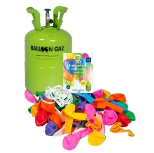 Hélium pre balóny na jedno použitie 250 l + 30 balónov - Folat