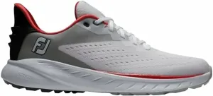 Footjoy Flex XP Mens Golf Shoes White/Black/Red 42 Pánske golfové topánky
