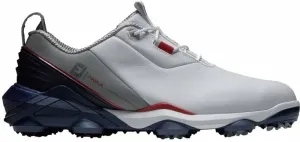 Footjoy Tour Alpha Mens Golf Shoes White/Navy/Grey 44 Pánske golfové topánky