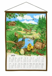 Kalendár textilný, Poľovnícky 2024