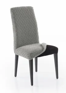 Poťah elastický na celú stoličku, komplet 2 ks MARTIN, svetlosivá