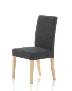Poťah elastický na celú stoličku, komplet 2 ks Petra, šedý