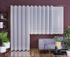 Forbyt, Hotová záclona alebo balkónový komplet, Aurelia, biela 200 x 250 cm