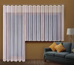 Forbyt, Hotová záclona alebo balkónový komplet, Dora, biela 200 x 250 cm