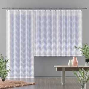 Hotová záclona alebo balkónový komplet, EPONA, biela 150 x 250 cm