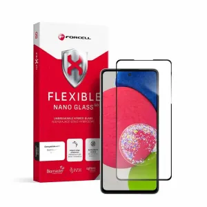 Forcell Flexible 5D Full Glue hybridné sklo, Samsung Galaxy A52 / A52s 5G, čierne