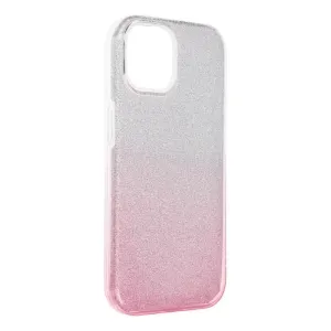 Ligotavý Kryt Forcell Shining transparentno-ružový – Apple iPhone 15