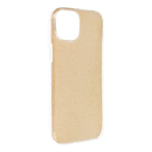 Ligotavý Kryt Forcell Shining zlatý – Apple iPhone 15 Plus