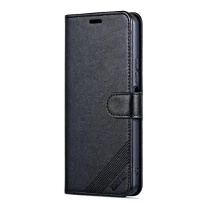 Peňaženkové puzdro AZNS Sheepskin Texture čierne – Xiaomi Redmi 13C / Xiaomi Poco C65