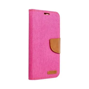 Peňaženkové puzdro Canvas Book ružové – Apple iPhone 12 / iPhone 12 Pro
