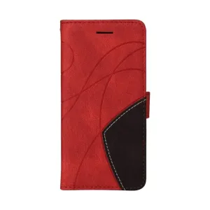 Peňaženkové puzdro Dual-color červené – Samsung Galaxy A12 / M12