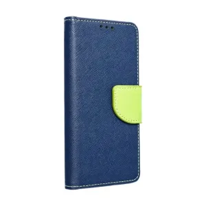 Peňaženkové puzdro Fancy Book modro-limetkové  – Samsung Galaxy A53 5G